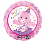 18" Care Bear HBD Pink Foil Balloon
